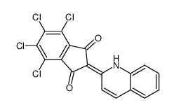 4,5,6,7-tetrachloro-2-(1H-quinolin-2-ylidene)indene-1,3-dione结构式