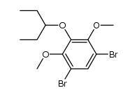 1,5-dibromo-3-(1-ethylpropoxy)-2,4-dimethoxybenzene结构式