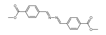 dimethyl 4,4'-(hydrazine-1,2-diylidenebis(methanylylidene))dibenzoate Structure