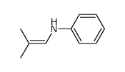 N-phenyl-2-methylprop-1-en-1-amine Structure