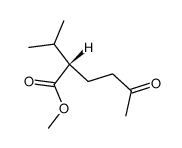 (-)-α-Isopropyl-γ-acetobuttersaeure-methylester Structure