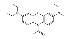 1-[3,7-bis(diethylamino)phenoxazin-10-yl]ethanone Structure