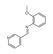 (2-Methoxy-phenyl)-[1-pyridin-3-yl-meth-(E)-ylidene]-amine结构式