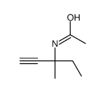 N-(3-methylpent-1-yn-3-yl)acetamide Structure