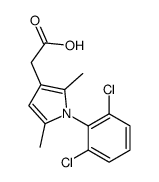 2-[1-(2,6-dichlorophenyl)-2,5-dimethylpyrrol-3-yl]acetic acid结构式