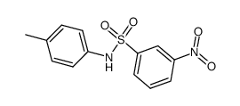 3-nitro-benzenesulfonic acid p-toluidide structure