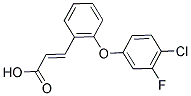 3-[2-(4-CHLORO-3-FLUOROPHENOXY)PHENYL]ACRYLIC ACID Structure