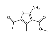 methyl 5-acetyl-2-amino-4-methylthiophene-3-carboxylate结构式