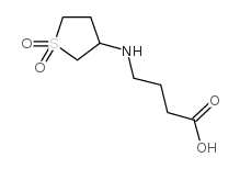 4-(1,1-二氧代四氢-1-噻吩-3-氨基)-丁酸结构式