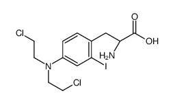 (2S)-2-amino-3-[4-[bis(2-chloroethyl)amino]-2-iodophenyl]propanoic acid结构式