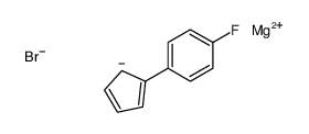 magnesium,1-cyclopenta-2,4-dien-1-yl-4-fluorobenzene,bromide Structure