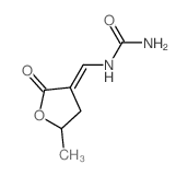 [(E)-(5-methyl-2-oxo-oxolan-3-ylidene)methyl]urea structure