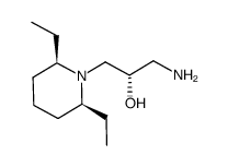 1-Piperidineethanol,alpha-(aminomethyl)-2,6-diethyl-,(alphaS,2R,6S)-(9CI) structure