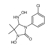 1-hydroxy-3-(3'-chlorophenyl)-5,5-dimethyl-4-hydroxylaminoimidazolidin-2-one结构式