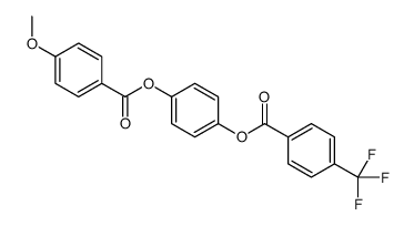 [4-(4-methoxybenzoyl)oxyphenyl] 4-(trifluoromethyl)benzoate结构式