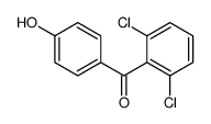 (2,6-dichlorophenyl) (4-hydroxyphenyl) ketone结构式