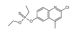 Ethyl-phosphonothioic acid O-(2-chloro-4-methyl-quinolin-6-yl) ester O-ethyl ester Structure