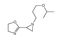 2-[1-(3-propan-2-yloxypropyl)aziridin-2-yl]-4,5-dihydro-1,3-oxazole Structure