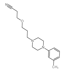 3-[3-[4-(3-methylphenyl)piperazin-1-yl]propoxy]propanenitrile结构式