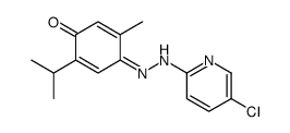 4-[(5-chloropyridin-2-yl)hydrazinylidene]-5-methyl-2-propan-2-ylcyclohexa-2,5-dien-1-one Structure