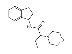 N-(Indan-1-yl)-2-morpholinobutyramide Structure