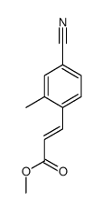 methyl 3-(4-cyano-2-methylphenyl)prop-2-enoate结构式