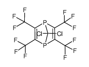 2,3,5,6-tetrakis(trifluoromethyl)-7,7-dichloro-1,4-diphosphabicyclo<2.2.1>hepta-2,5-diene Structure