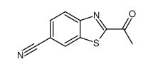 6-Benzothiazolecarbonitrile,2-acetyl-(9CI)结构式