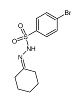 Cyclohexanon-<4-brom-benzolsulfonylhydrazon> Structure