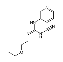 2-Cyano-1-(2-ethoxyethyl)-3-(3-pyridyl)guanidine结构式