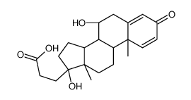 3-[(8R,9S,10R,13S,14S)-7,17-dihydroxy-10,13-dimethyl-3-oxo-7,8,9,11,12,14,15,16-octahydro-6H-cyclopenta[a]phenanthren-17-yl]propanoic acid结构式