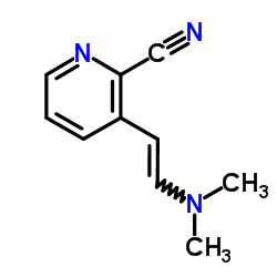 3-[2-(二甲基氨基)乙烯基]-2-吡啶甲腈结构式