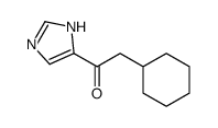 2-Cyclohexyl-1-(1H-imidazol-4-yl)ethanone structure