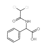 2-[(2,2-dichloroacetyl)amino]-2-phenyl-acetic acid structure