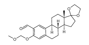 2-formyl-3-O-methoxymethyl-17,17-ethylenedioxyestrone结构式