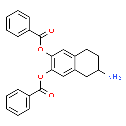 dibenzoyl 2-amino-6,7-dihydroxy-1,2,3,4-tetrahydronaphthalene structure