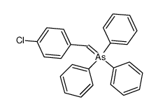 (4-chlorobenzylidene)triphenyl-l5-arsane Structure