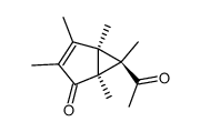 endo-6-acetylpentamethylbicyclo[3.1.0]hexenone Structure