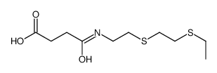 4-[2-(2-ethylsulfanylethylsulfanyl)ethylamino]-4-oxobutanoic acid Structure