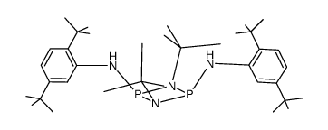 cis-((2,5-t-Bu2C6H3NH)(t-BuNP))2 Structure