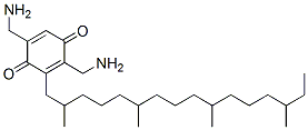 2,5-Bis(aminomethyl)-3-(2,6,10,14-tetramethylhexadecyl)-2,5-cyclohexadiene-1,4-dione structure