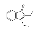 2,3-diethyl-1H-inden-1-one结构式