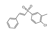 1-Chloro-2-methyl-4-((E)-2-phenyl-ethenesulfonyl)-benzene Structure