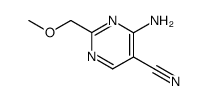 4-Amino-2-(MethoxyMethyl)pyrimidine-5-carbonitrile结构式