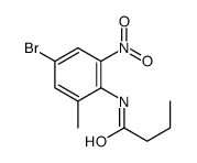 N-(4-bromo-2-methyl-6-nitrophenyl)butanamide Structure