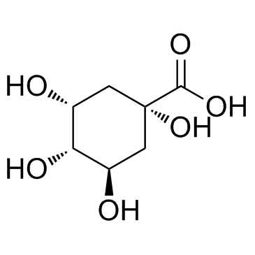 D-(-)-Quinic acid Structure