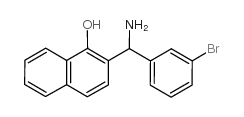 2-[AMINO-(3-BROMO-PHENYL)-METHYL]-NAPHTHALEN-1-OL结构式