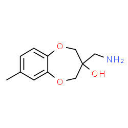 2H-1,5-Benzodioxepin-3-ol,3-(aminomethyl)-3,4-dihydro-7-methyl-(9CI) Structure