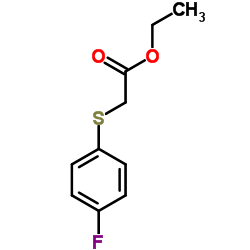 Ethyl [(4-fluorophenyl)sulfanyl]acetate结构式