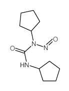 1,3-dicyclopentyl-1-nitroso-urea structure